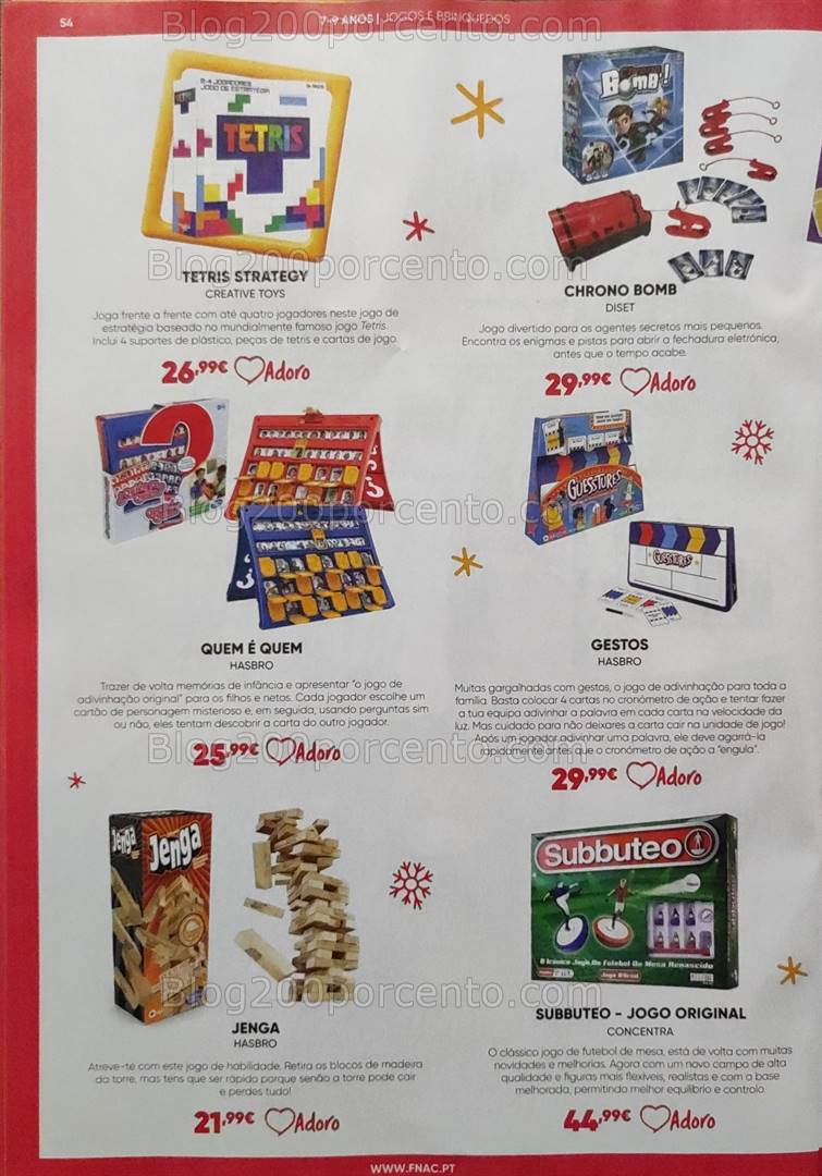 Antevisão Folheto FNAC Kids Natal Promoções até 31 dezembro