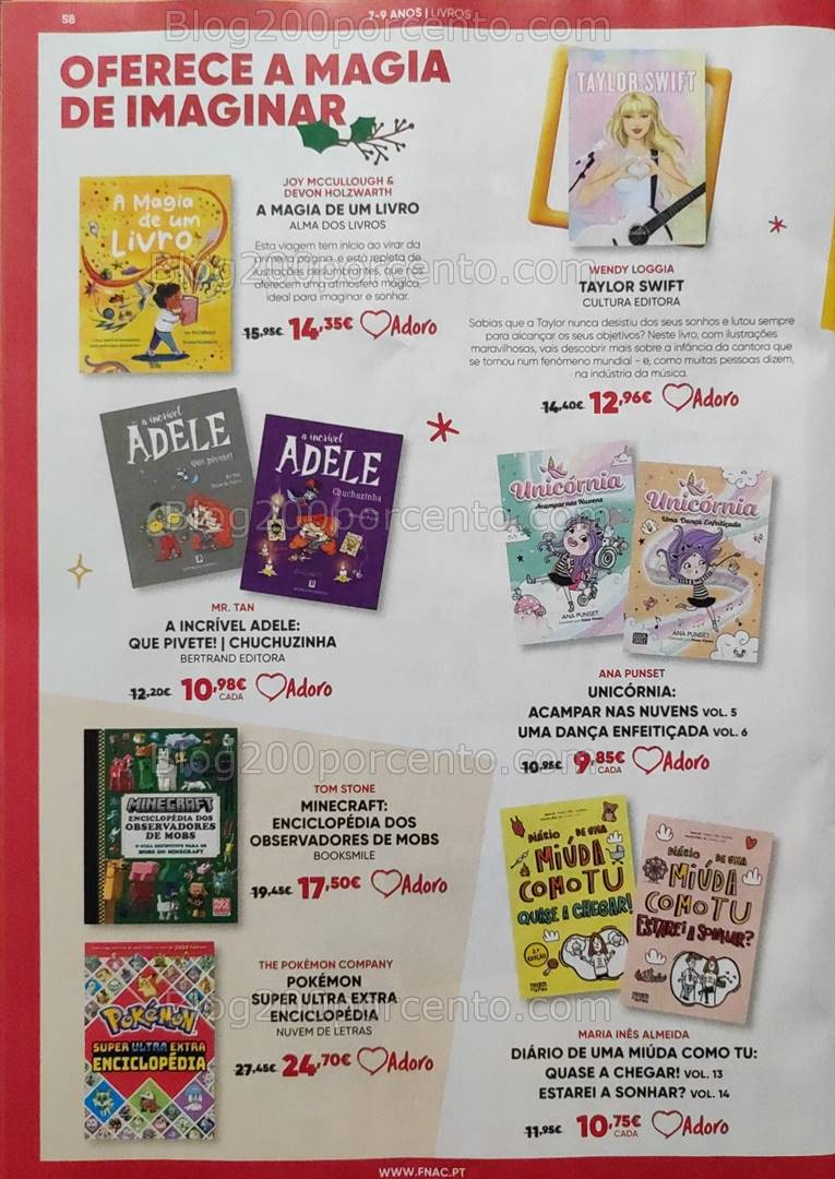 Antevisão Folheto FNAC Kids Natal Promoções até 31 dezembro