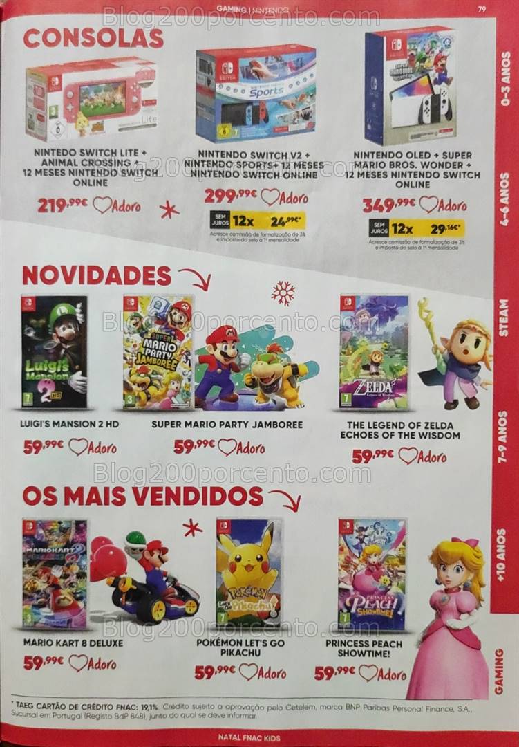 Antevisão Folheto FNAC Kids Natal Promoções até 31 dezembro