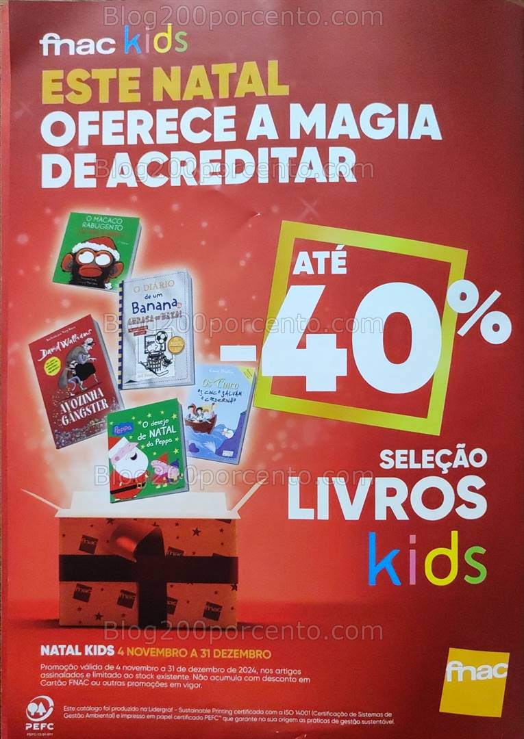 Antevisão Folheto FNAC Kids Natal Promoções até 31 dezembro