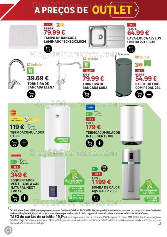 Antevisão Folheto LEROY MERLIN Outlet Promoções de 12 dezembro a 21 janeiro