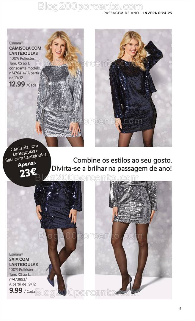 Antevisão Folheto LIDL Moda Inverno Promoções a partir de 2 dezembro