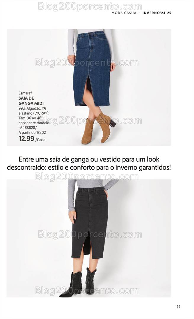 Antevisão Folheto LIDL Moda Inverno Promoções a partir de 2 dezembro