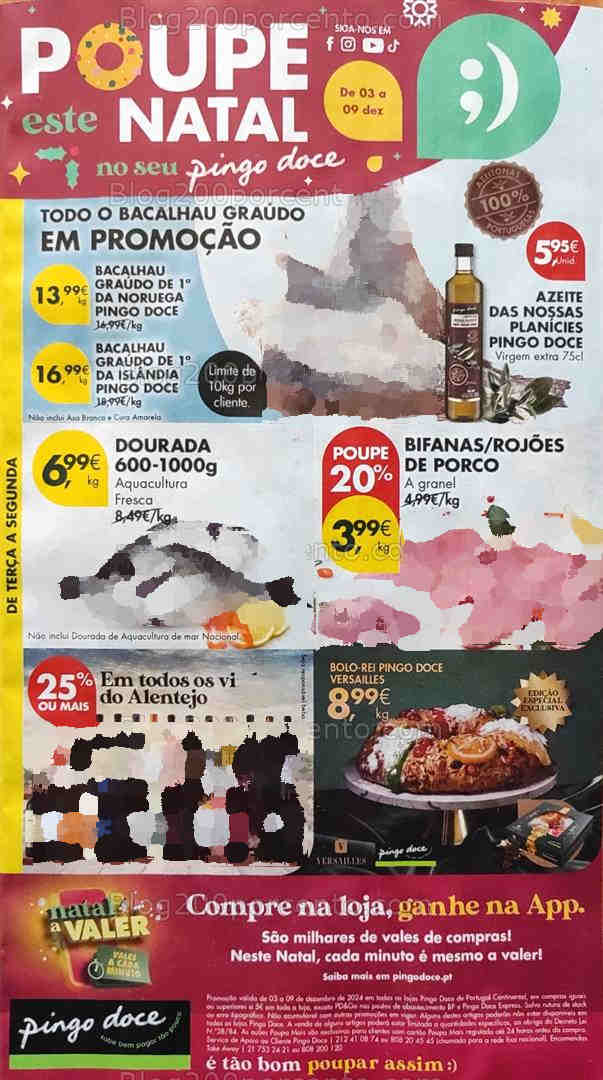 Antevisão Folheto PINGO DOCE Promoções de 3 a 9 dezembro