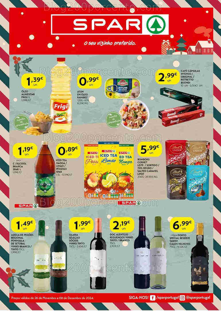 Antevisão Folheto SPAR Promoções de 26 novembro a 8 dezembro