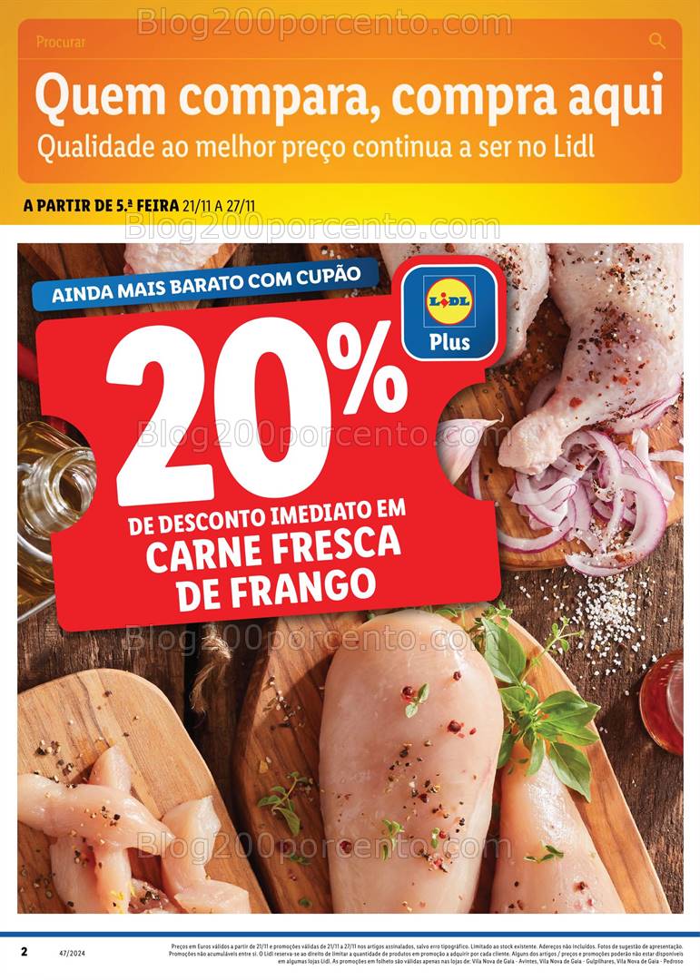 Antevisão Folheto LIDL Extra VNG Promoções de 21 a 27 novembro