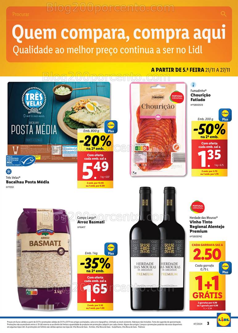 Antevisão Folheto LIDL Extra VNG Promoções de 21 a 27 novembro