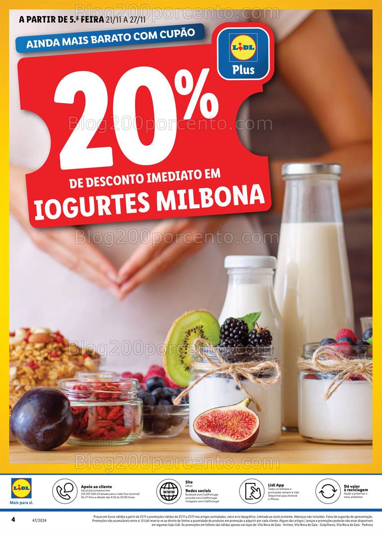 Antevisão Folheto LIDL Extra VNG Promoções de 21 a 27 novembro