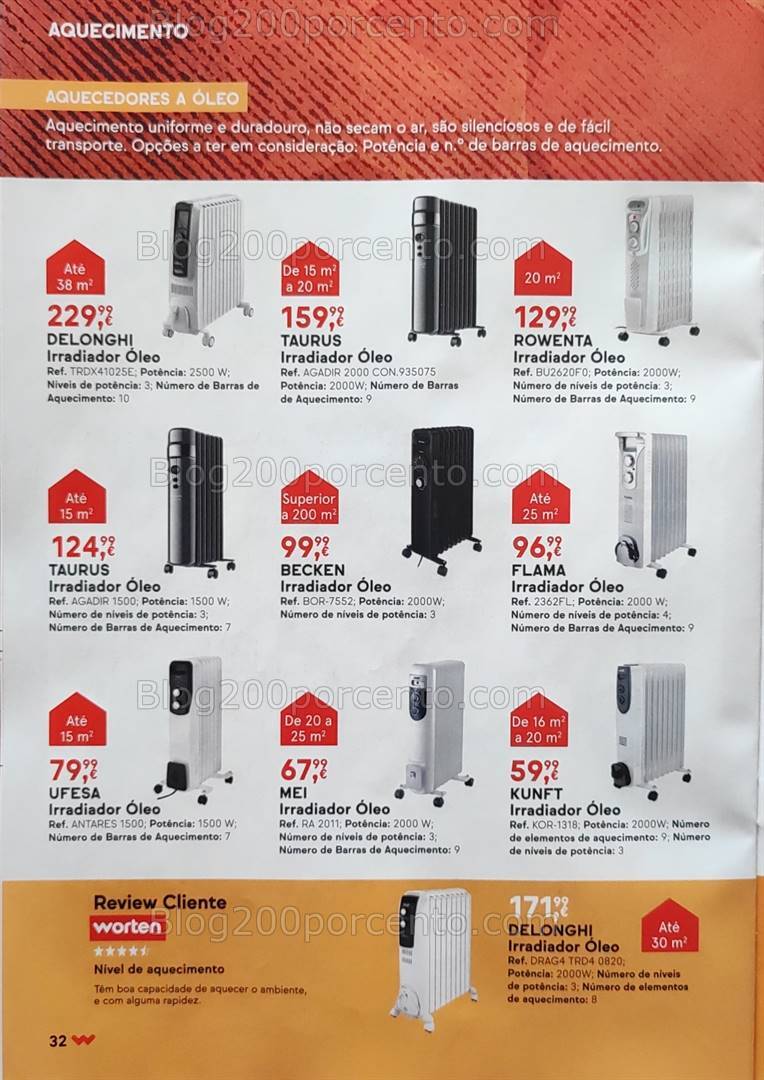 Antevisão Folheto WORTEN Aquecimento Promoções de 12 dezembro a 29 janeiro