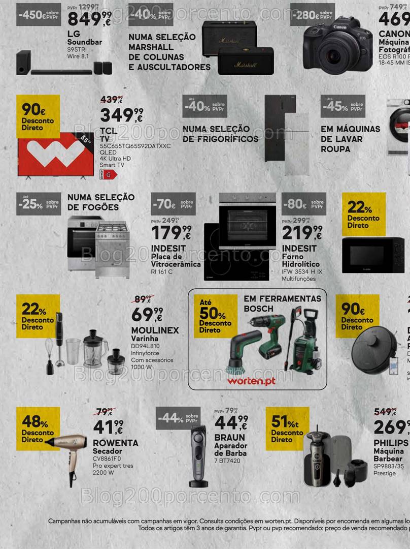 Antevisão Folheto WORTEN Black Friday Fim de Semana Promoções de 28 novembro a 2 dezembro