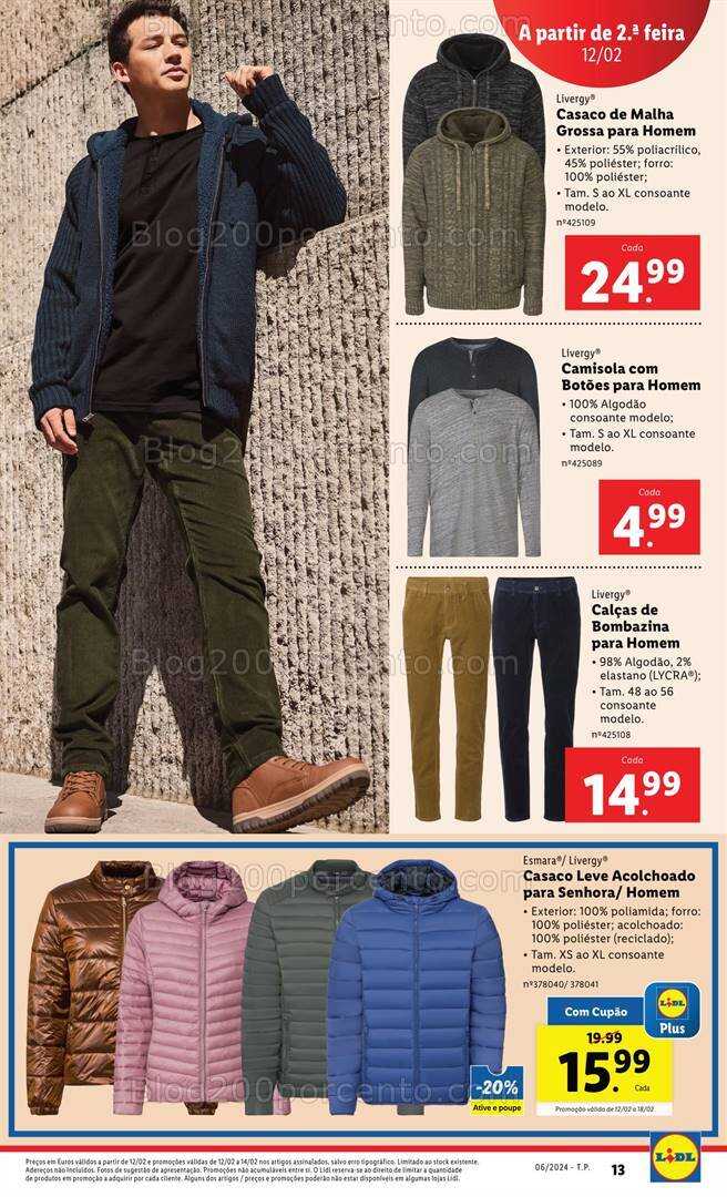 Antevisão Folheto LIDL Bazar Promoções a partir de 12 fevereiro