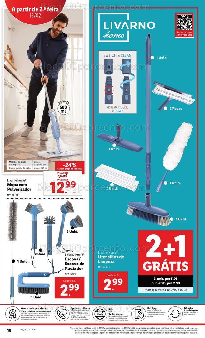 Antevisão Folheto LIDL Bazar Promoções a partir de 12 fevereiro