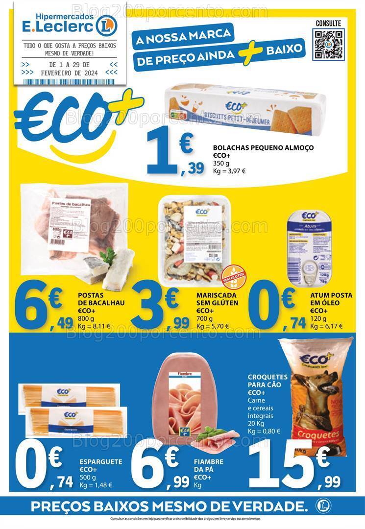 Antevisão Folheto E-LECLERC Promoções de 1 a 29 fevereiro