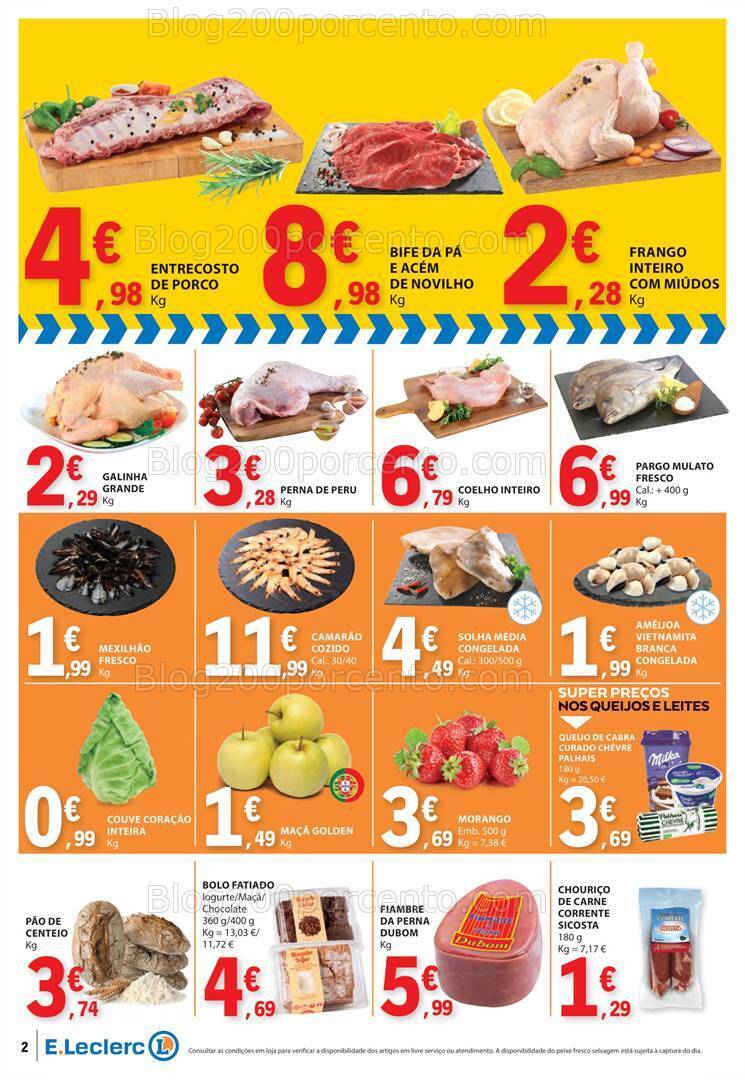Antevisão Folheto E-LECLERC Promoções Fim de Semana - 2 a 4 fevereiro
