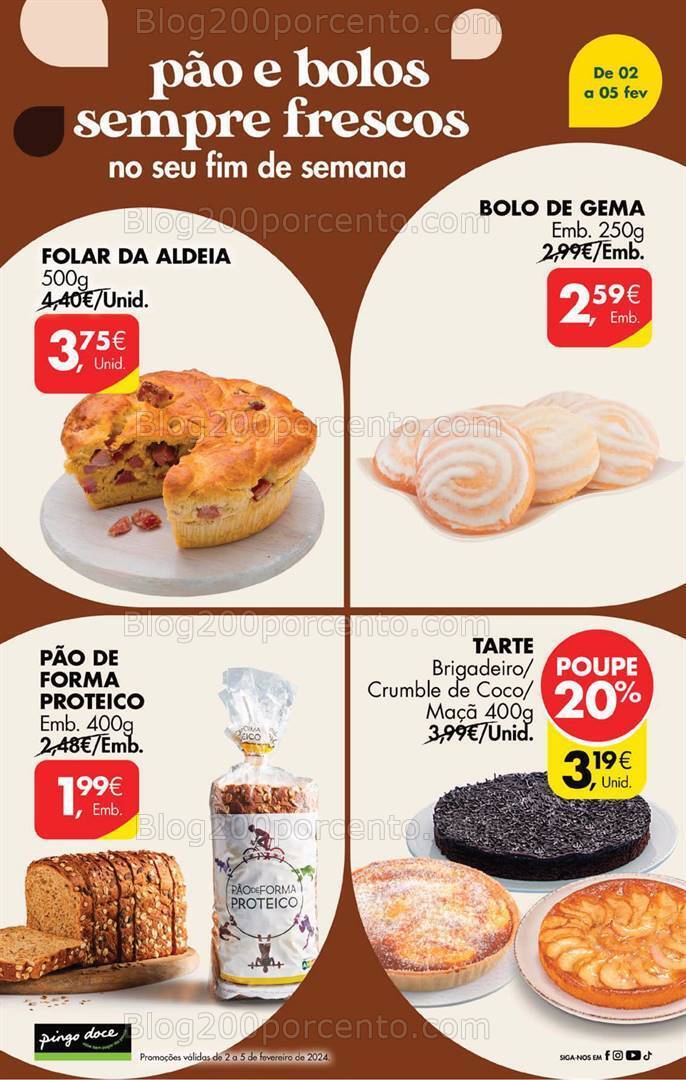 Antevisão Folheto PINGO DOCE Promoções Fim de Semana - 2 a 5 fevereiro