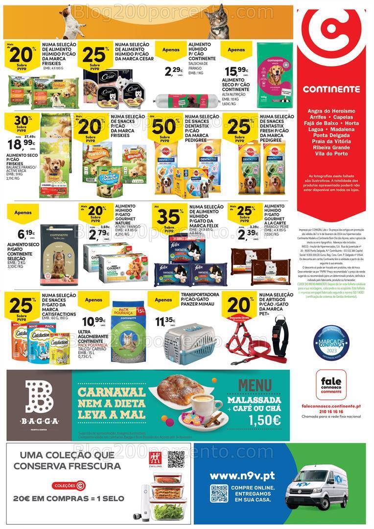Antevisão Folheto CONTINENTE Açores Promoções de 1 a 14 fevereiro