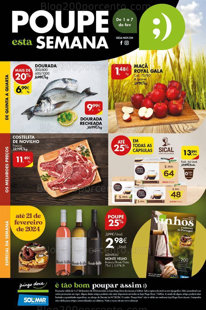 Antevisão Folheto PINGO DOCE Açores Promoções de 1 a 7 fevereiro