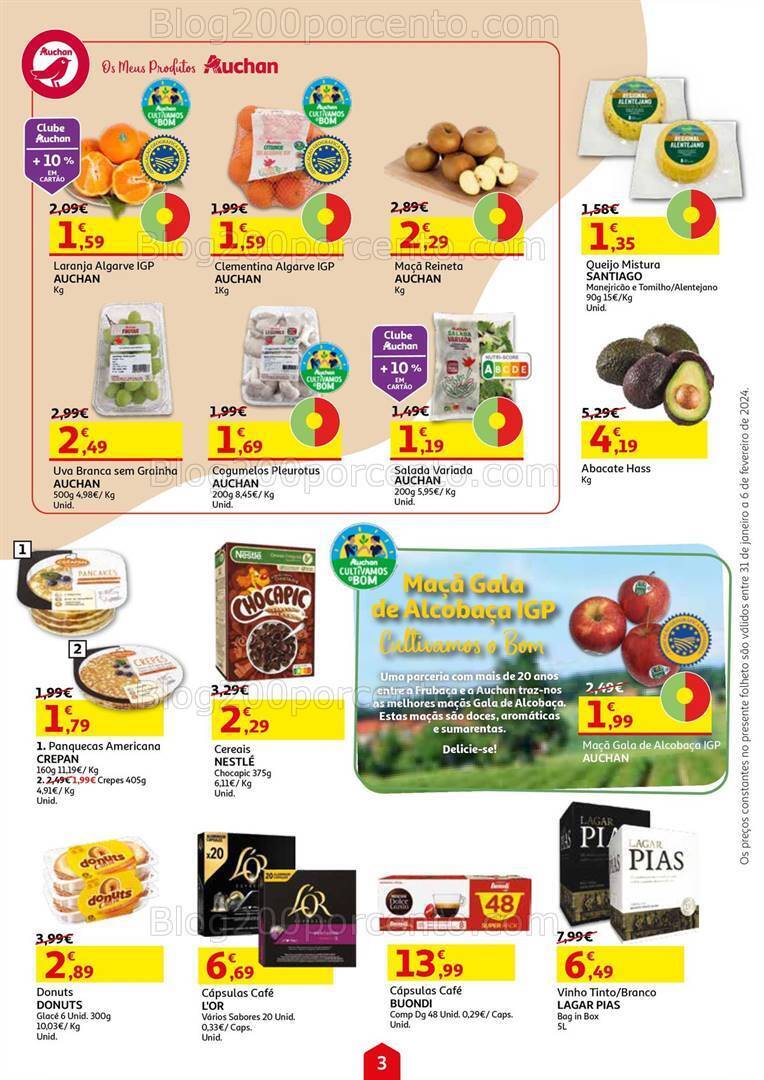 Antevisão Folheto AUCHAN Promoções de 31 janeiro a 6 fevereiro