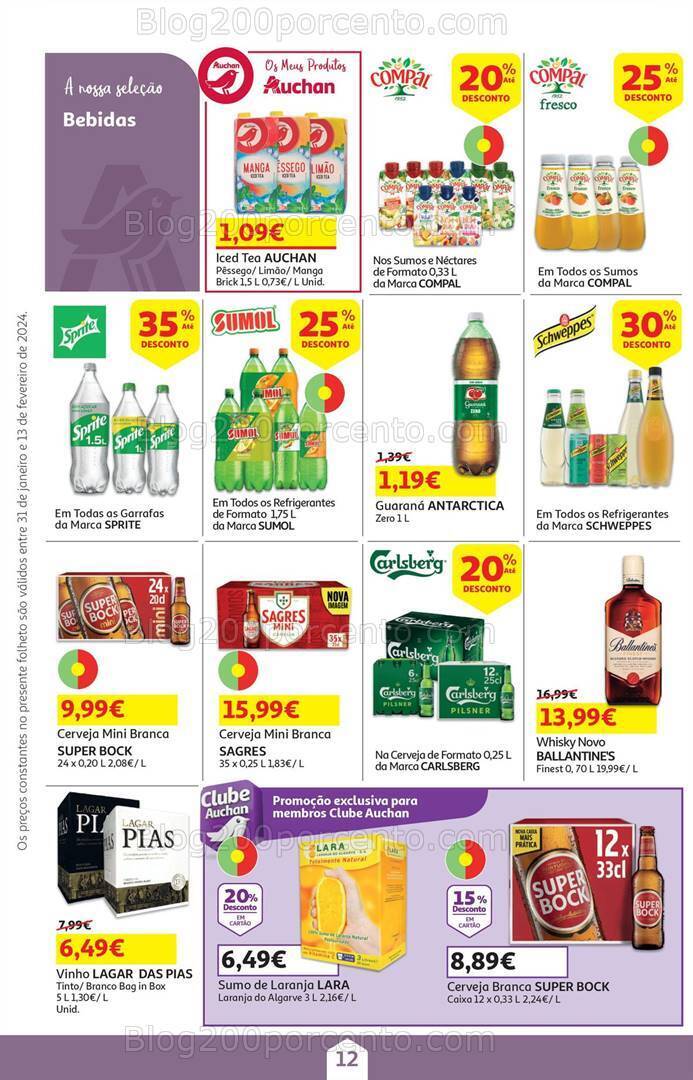 Antevisão Folheto AUCHAN Promoções de 31 janeiro a 13 fevereiro