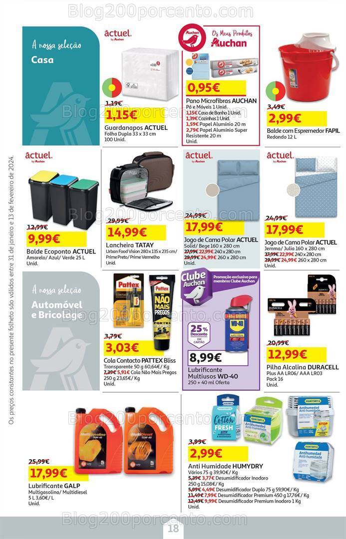 Antevisão Folheto AUCHAN Promoções de 31 janeiro a 13 fevereiro