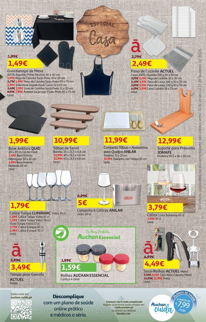 Antevisão Folheto AUCHAN Promoções de 31 janeiro a 13 fevereiro
