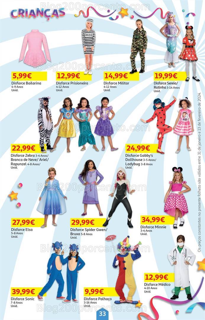 Antevisão Folheto AUCHAN Carnaval Promoções de 31 janeiro a 13 fevereiro