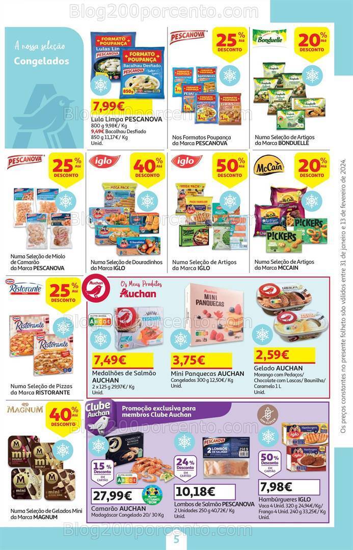 Antevisão Folheto AUCHAN Promoções de 31 janeiro a 13 fevereiro