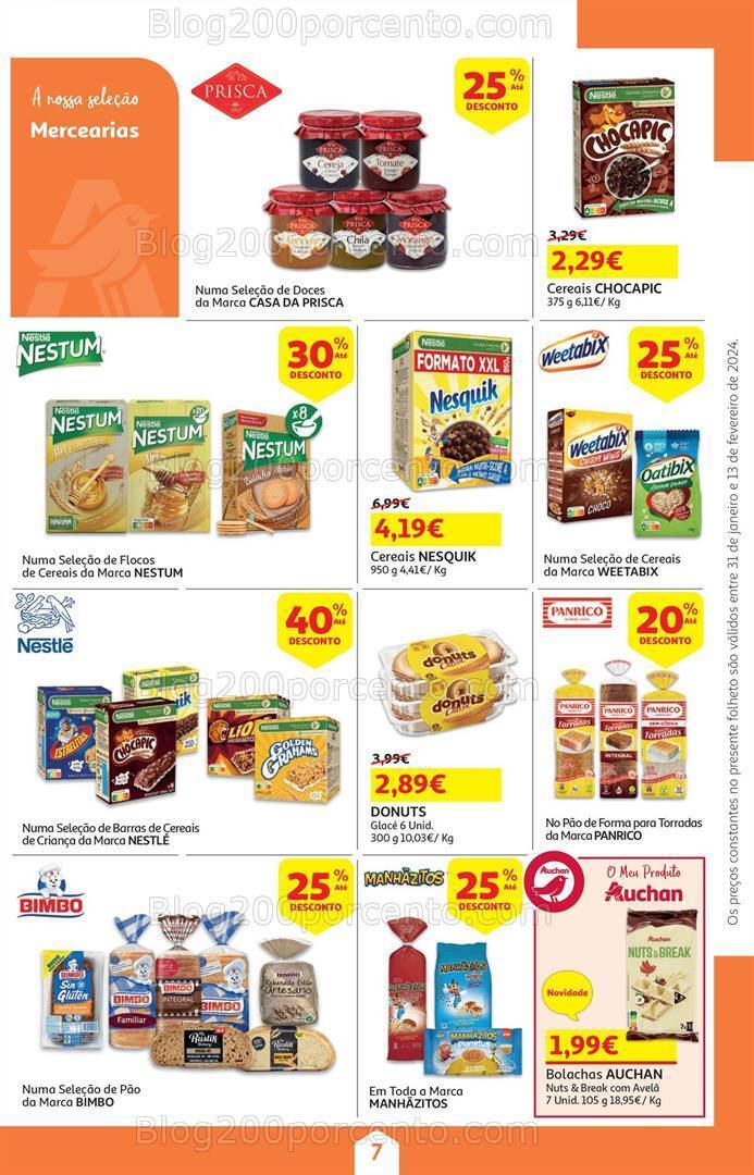 Antevisão Folheto AUCHAN Promoções de 31 janeiro a 13 fevereiro