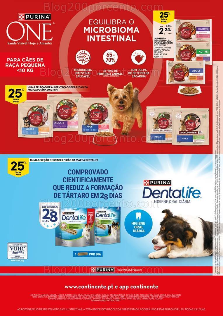 Antevisão Folheto CONTINENTE Pets Promoções de 6 fevereiro a 3 março