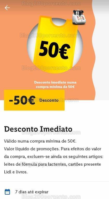 ALERTA - Vale de 50€ LIDL já disponível - Reembolso Monsieur Cuisine!