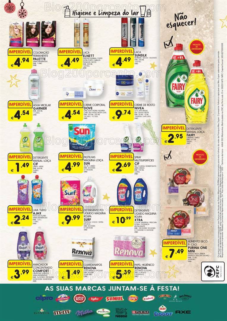 Antevisão Folheto MEU SUPER Natal Promoções de 5 a 24 dezembro