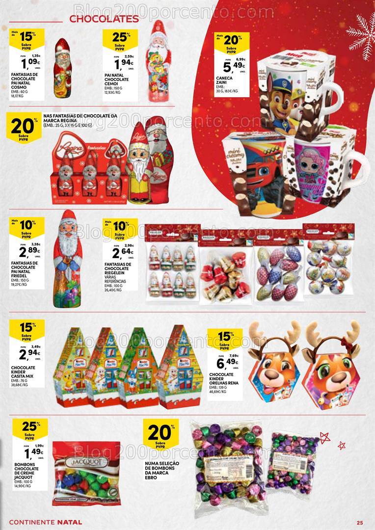 Antevisão Folheto CONTINENTE Natal Açores Promoções de 5 a 24 dezembro