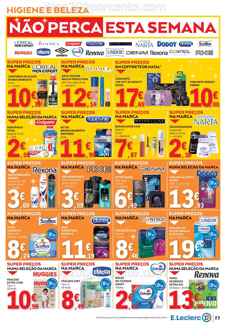 Antevisão Folheto E-LECLERC Promoções de 5 a 11 dezembro