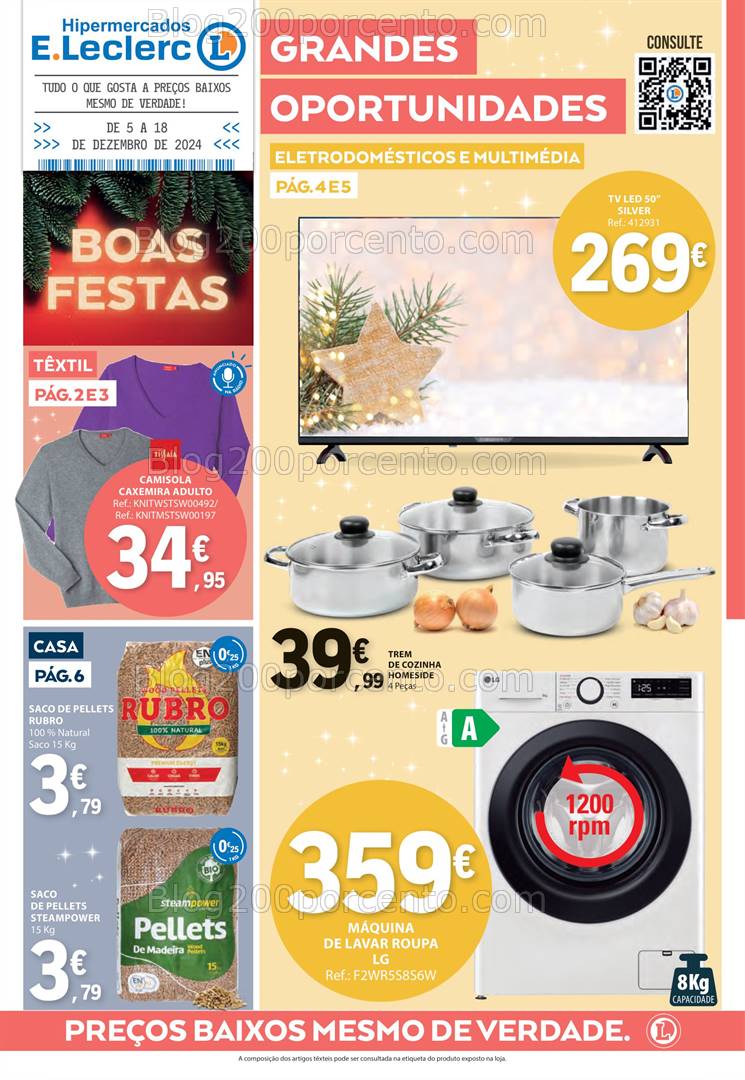 Antevisão Folheto E-LECLERC Bazar Promoções de 5 a 18 dezembro