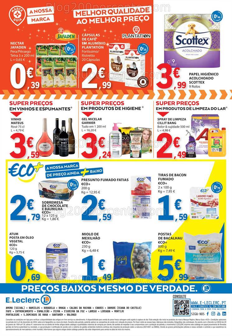 Antevisão Folheto E-LECLERC Promoções Fim de Semana - 6 a 8 dezembro