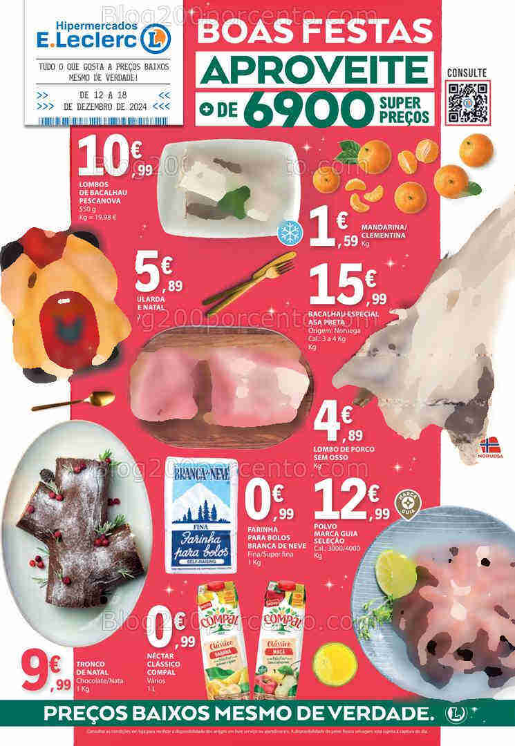 Antevisão Folheto E-LECLERC Promoções de 12 a 18 dezembro