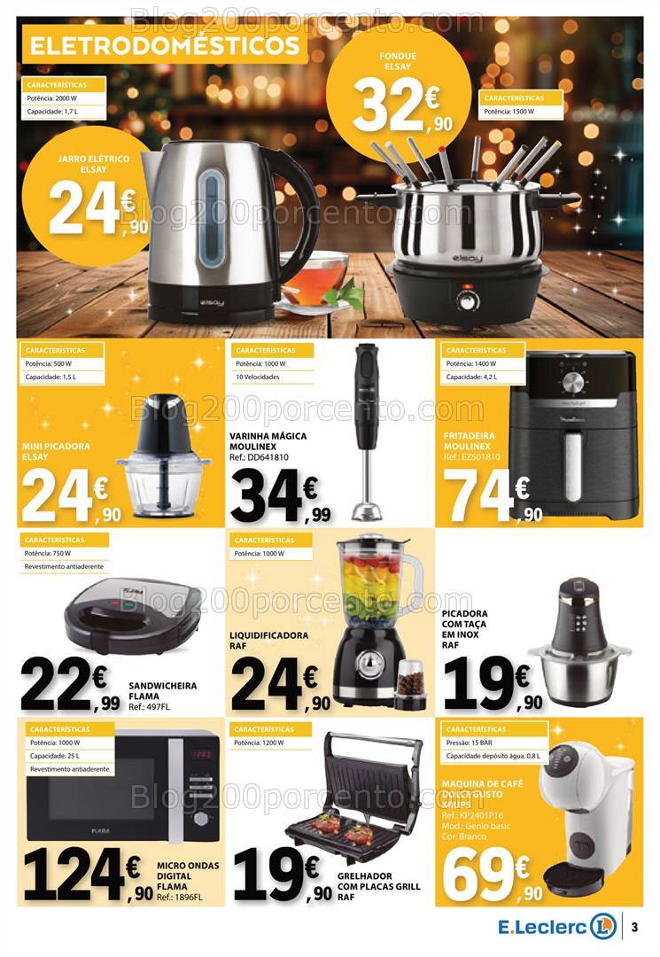 Antevisão Folheto E-LECLERC Bazar Natal Promoções de 19 a 31 dezembro