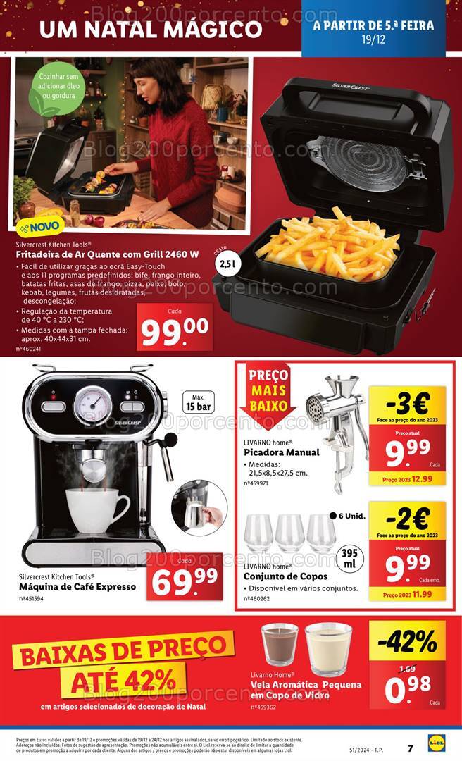 Antevisão Folheto LIDL Natal Mágico Promoções de 19 a 24 dezembro