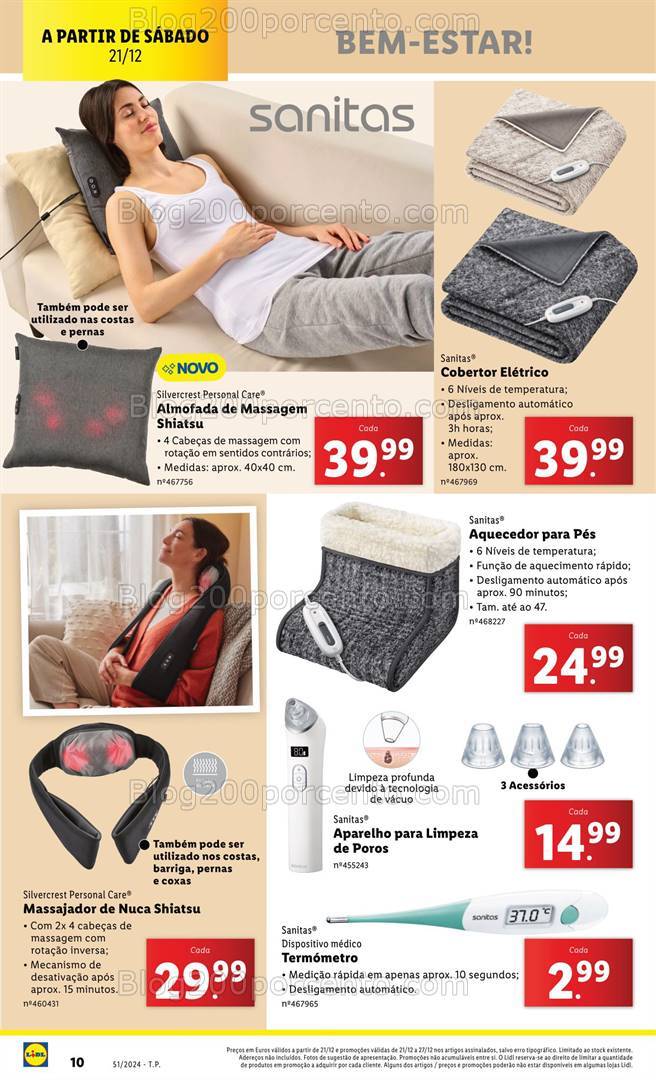 Antevisão Folheto LIDL Bazar Promoções de 21 a 29 dezembro