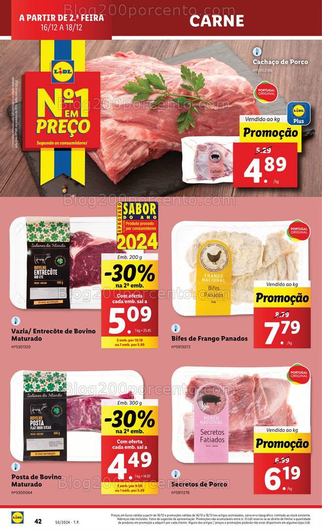 Antevisão Folheto LIDL Promoções de 16 a 18 dezembro