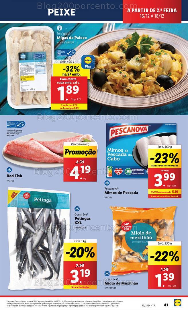 Antevisão Folheto LIDL Promoções de 16 a 18 dezembro