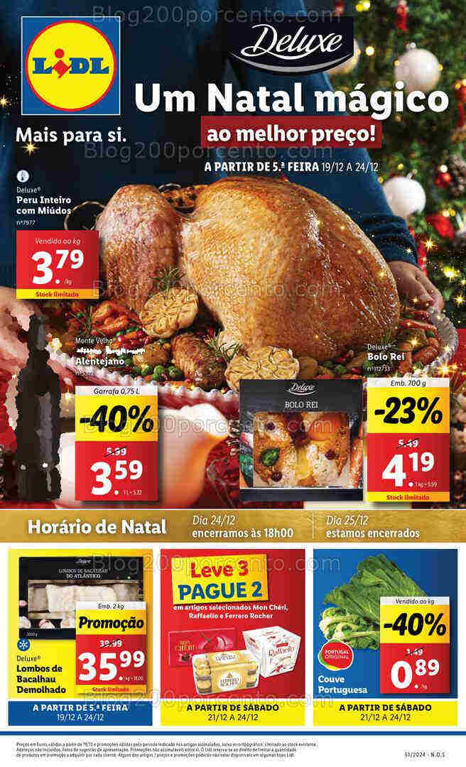 Antevisão Folheto LIDL Promoções de 19 a 25 dezembro