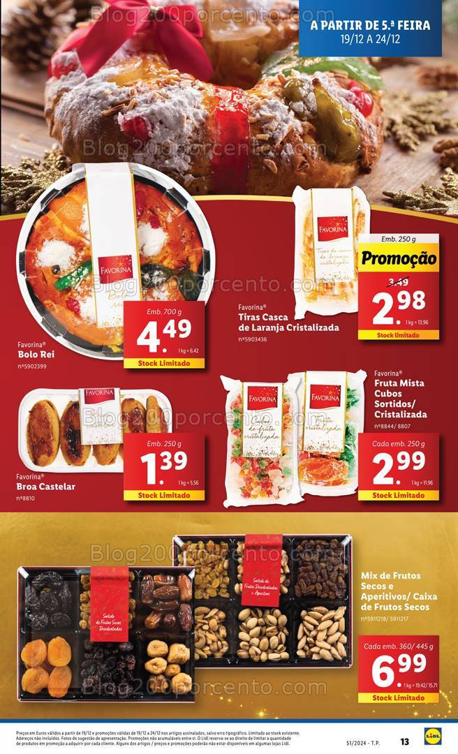 Antevisão Folheto LIDL Promoções de 19 a 25 dezembro