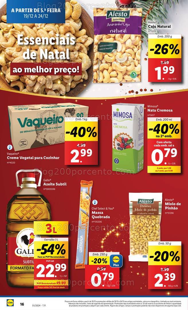 Antevisão Folheto LIDL Promoções de 19 a 25 dezembro