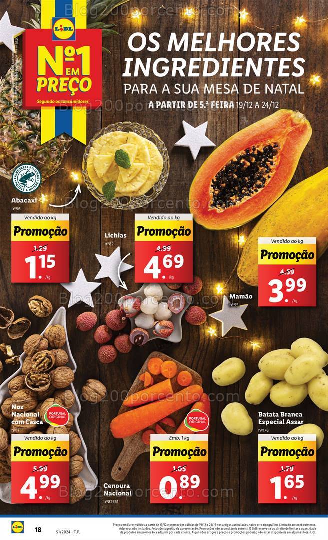 Antevisão Folheto LIDL Promoções de 19 a 25 dezembro