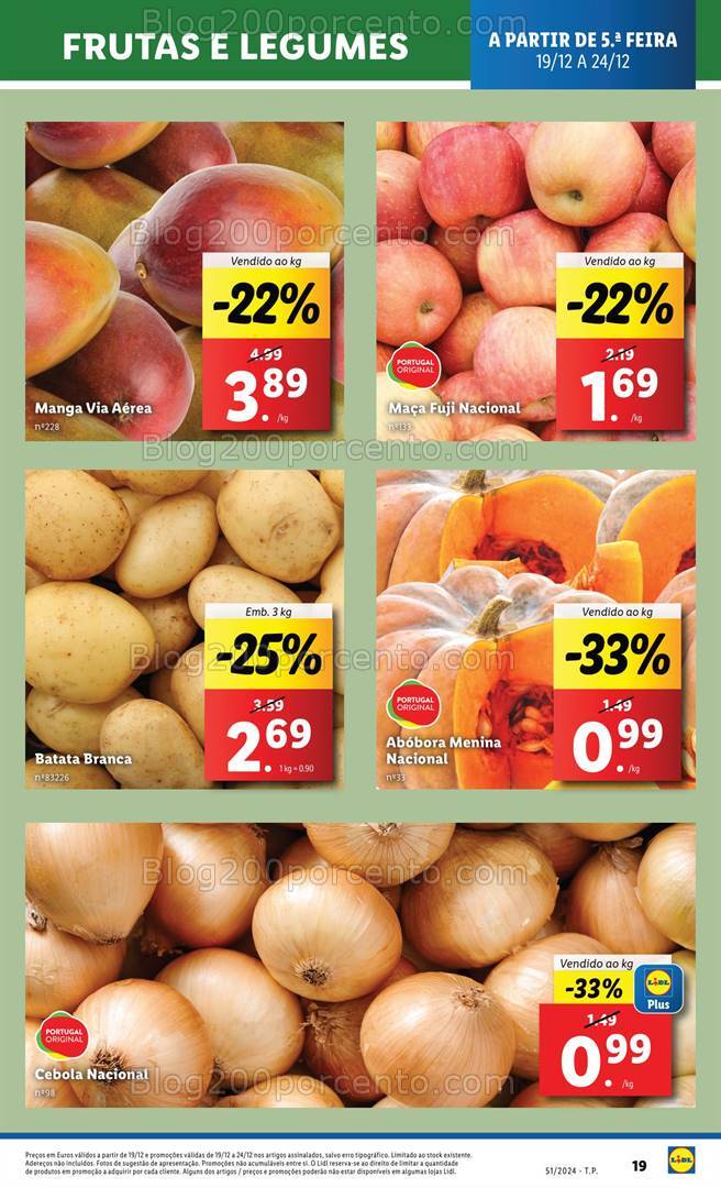 Antevisão Folheto LIDL Promoções de 19 a 25 dezembro