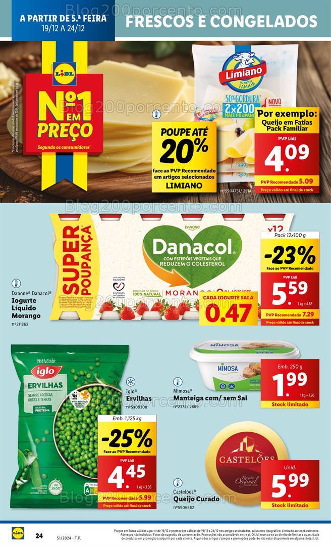 Antevisão Folheto LIDL Promoções de 19 a 25 dezembro