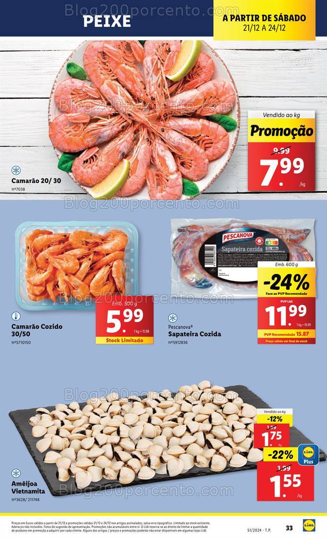 Antevisão Folheto LIDL Promoções de 19 a 25 dezembro