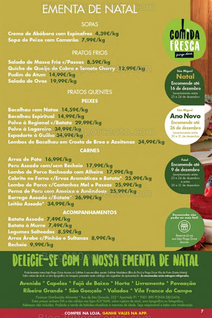 Antevisão Folheto PINGO DOCE Açores Promoções de 5 a 11 dezembro