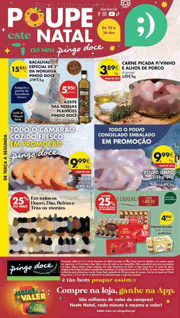 Antevisão Folheto PINGO DOCE Madeira Promoções de 10 a 16 dezembro
